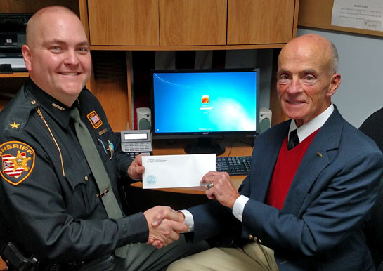Kennedy gives VWSO donation 2-2016