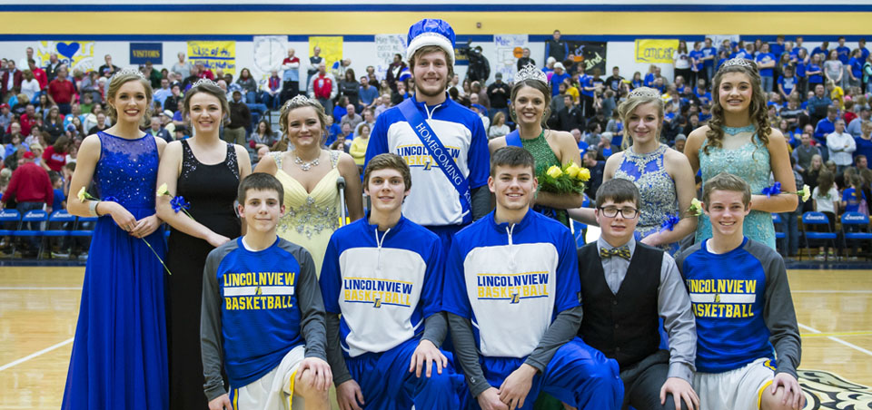 Lincolnview Homecoming court2 2-5-16