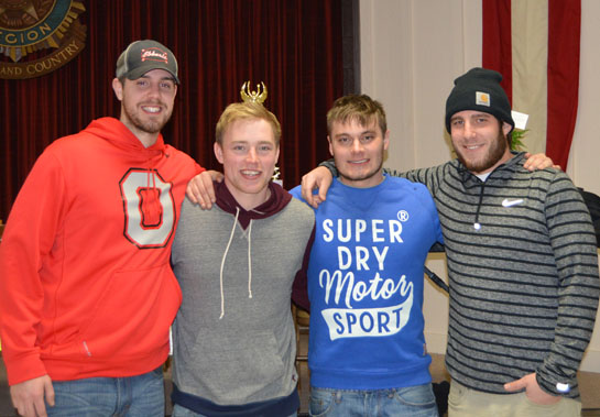 Putt Around Van Wert first-place winner Putt Pirates members Cole Hamrick, Jared Bourelle, Taylor Bates, and Ryan Steinbrenner. (photo submitted)