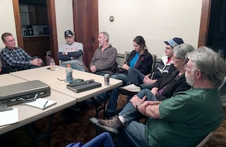 Part of the group at the club's most recent Q & A meeting. (Photo submitted.)