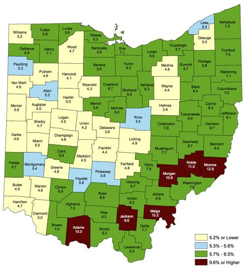 Jobless Rate Map 2-2016