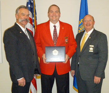 With Van Wert County Sheriff Thomas Riggenbach (center) are National Sheriffs' Association President, Sheriff Danny L. Glick (left) of Laramie County, Wyoming, and Sheriff Huey Hoss Mack of Baldwin County, Alabama. (photo submitted)