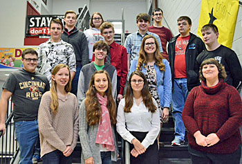 Members of the VWHS Quiz Bowl team pose with advisor Anita Zuber. (photo submitted)
