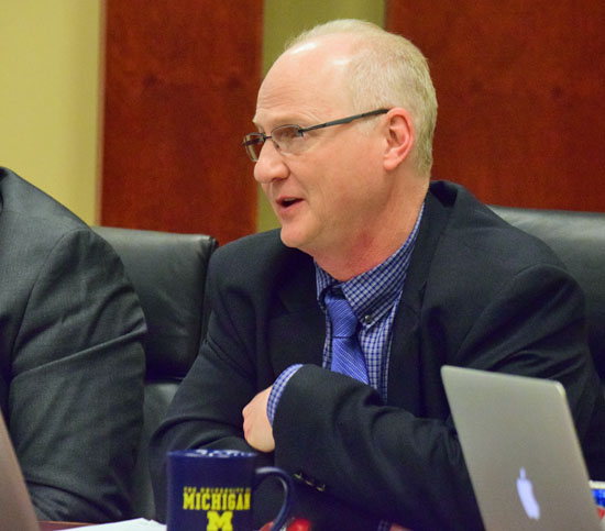 Vantage Adult Education Director Pete Prichard talks about his recent trip to a conference in Washington, D.C. (Dave Mosier/Van Wert independent)