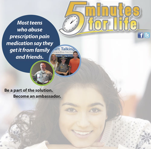 The "5 Minutes to Life" program uses ambassadors to help convince young people not to use drugs.