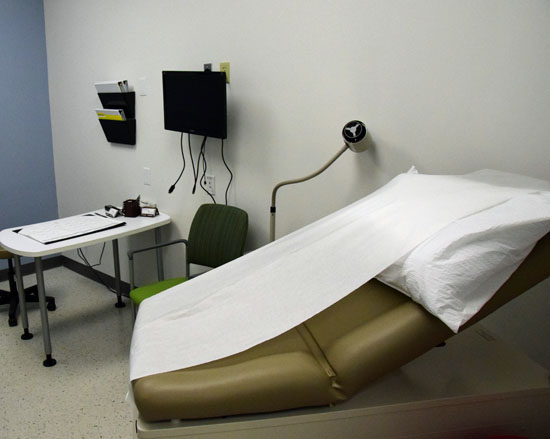 One of the examination rooms at the new Cooper Farms/Activate employee healthcare clinic in Van Wert. (Dave Mosier/Van Wert independent)
