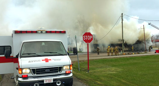 Uncle Fudd fire in Melrose 4-7-16