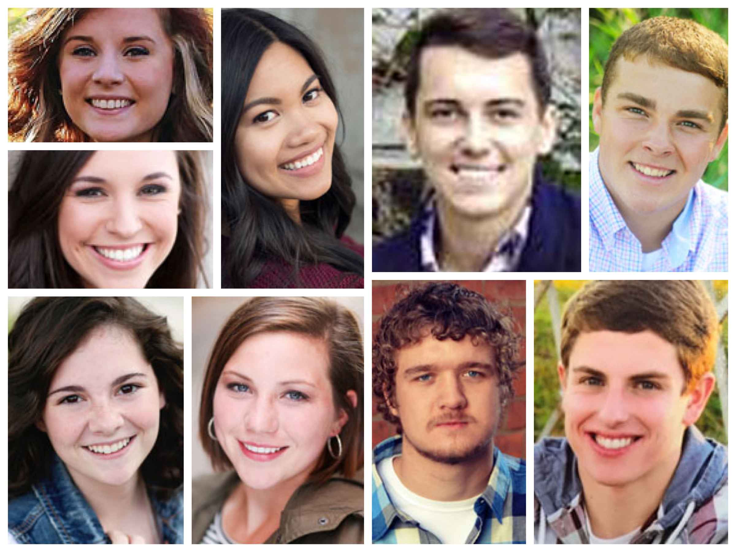 2016 VWHS Graduates of Distinction include (top row, from the left) Shelbee Miller, Sandy Nguyen, Cade Fleming, Jacob Covey; (middle row) Domonique Grothause; (bottom row) Shianne Baldwin, Katie Trittschuh, Andrew Myers, and Andrew Hammond. (photos submitted)