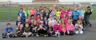 Scene from the walking event. (Photo submitted.)