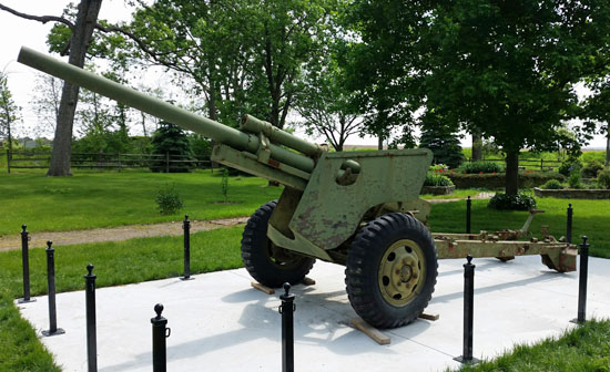 A group is seeking donations to refurbish this 105-mm howitzer for placement in Memorial Park near Venedocia. (photo submitted)
