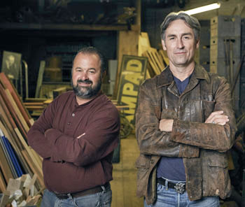 Frank Fritz and Mike Wolfe of "American Pickers." (photo submitted)