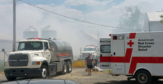 Middle Point Road fire 6-2016