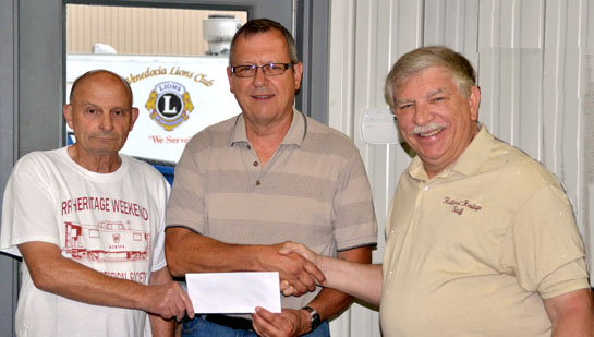 Venedocia Lions give to Railroad Weekend 6-2016