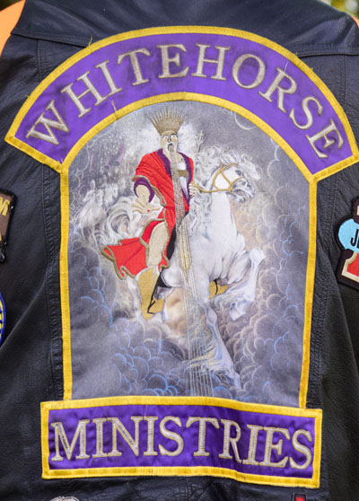 This picture from Revelations is the inspiration for the Whitehorse Ministry.