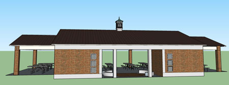Above is an artist's conception of the Franklin Park pavilion/shelterhouse. (submitted graphic)
