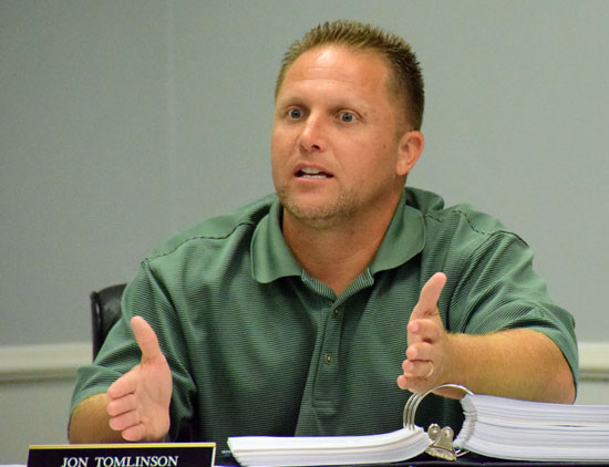 Jon Tomlinson, chair of Van Wert City Council's Judiciary and Annexation Committee, talks about proposed changes to the city's ordinance dealing with derelict buildings. Dave Mosier/Van Wert independent