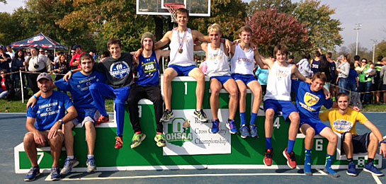 Lincolnview's boys' cross country team qualified for state for the fourth year in a row. (Jeff Snyder photo)