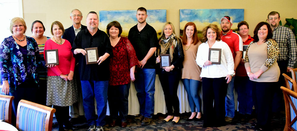 Shown are top winners from the 2016 Salute to Small Business Awards Luncheon held Friday at Willow Bend Country Club. Dave Mosier/Van Wert independent