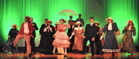 The Mary Poppins crew rehearses a song-and-dance number. (Photo submitted.)