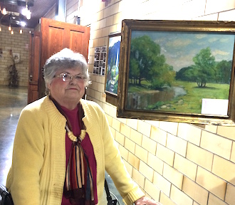 The Betty Woodruff family has donated a painting by Vera Wassenberg for the art center's collection.  (Photo submitted.)