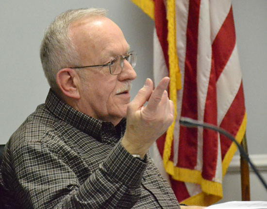 Former Van Wert City Councilman John Marshall speaks during a 2013 City Council meeting. (VW independent file photo)