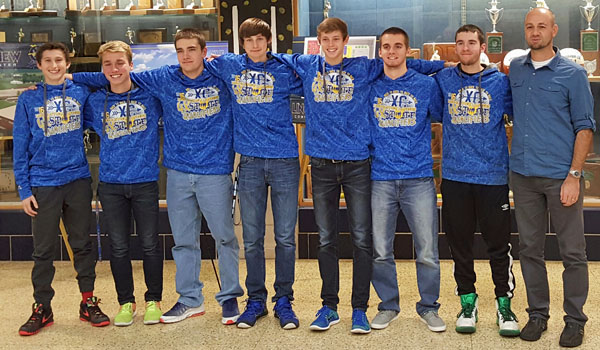 The Lincolnview Local Board of Education honored the school cross country team (above) during its December meeting on Wednesday. Scott Truxell/Van Wert independent
