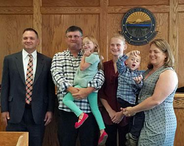 Rob and Jennifer Sniegowski took in Kali and Allen as foster children in 2014. On October 4, the two officially became members of their family when their adoption was finalized. (Marsh Foundation photo)