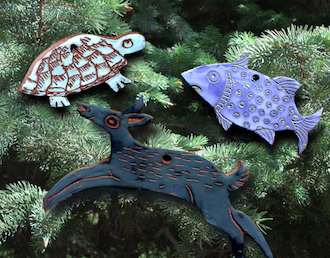 Clay animal ornaments will be the featured project at this weeks ArtNight at the Wassenberg Art Center. ArtNight is held every Thursday at 6–9 p.m. You may bring your own project or do ours for a small fee. (Photo submitted.)