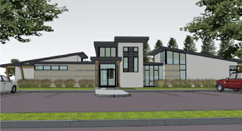 Shown is an artist's conception of the new high school-middle school Cross Over the Hill facility. (artwork submitted)