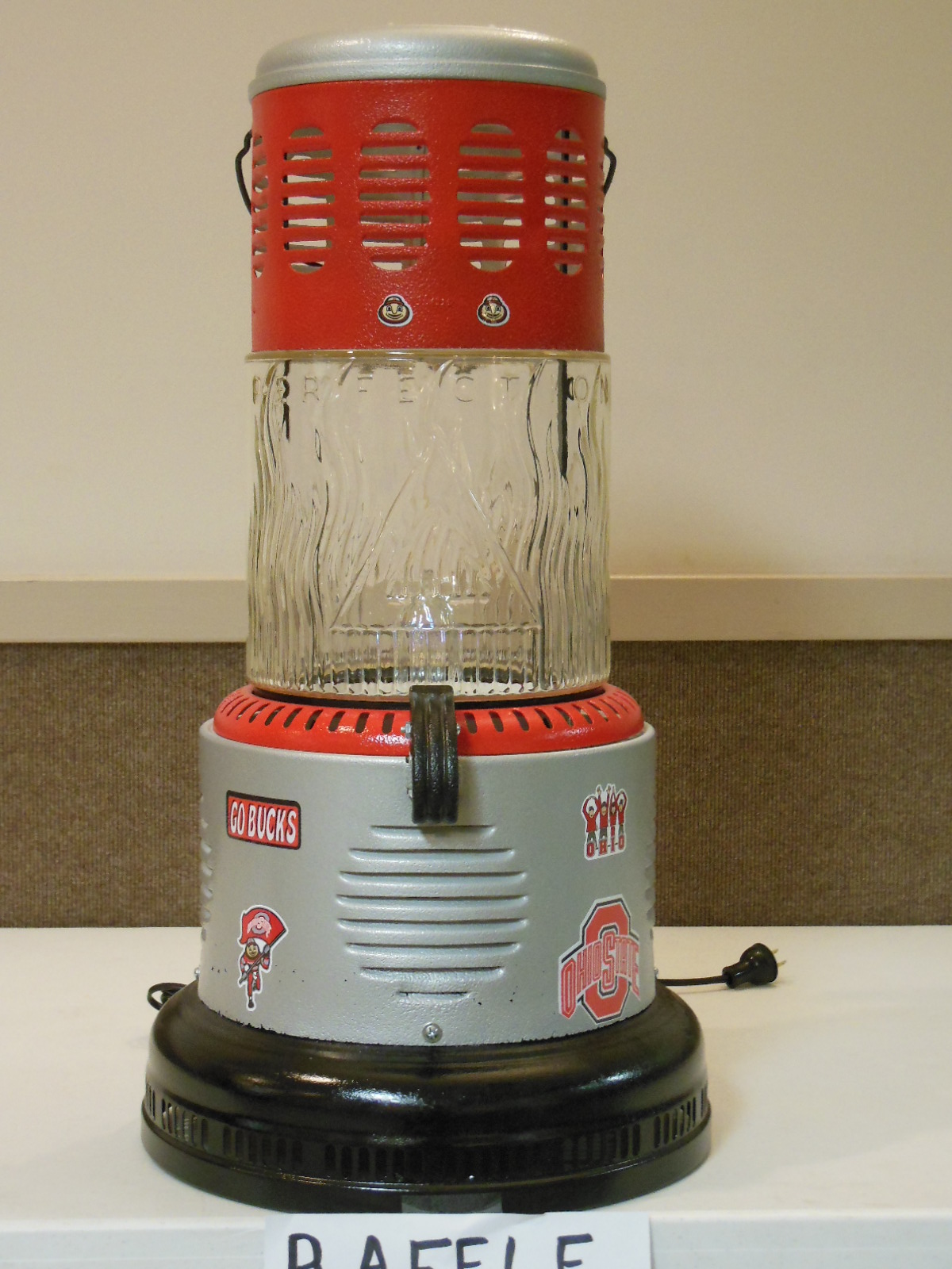 This Ohio State lamp will be raffled by the local Elks to benefit local veterans. (Elks photo)