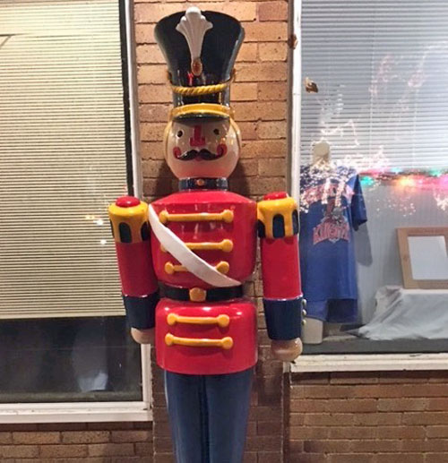 The Wren Christmas Society has raised a reward to get one of its nutcracker ornaments returned to the village. (photo submitted)
