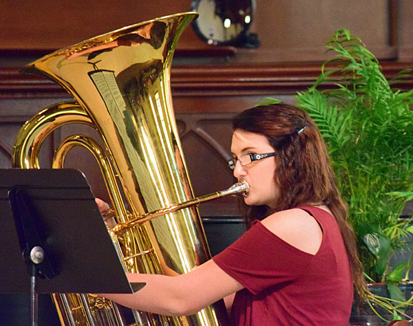 Erin Richardson, a junior at Van Wert High School, performed "Thrice Happy the Monarch" by Handel/Morris on tuba (click here for more photos). Dave Mosier/Van Wert independent