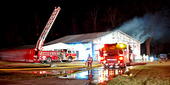 Hangar fire in Paulding County 2-13-17