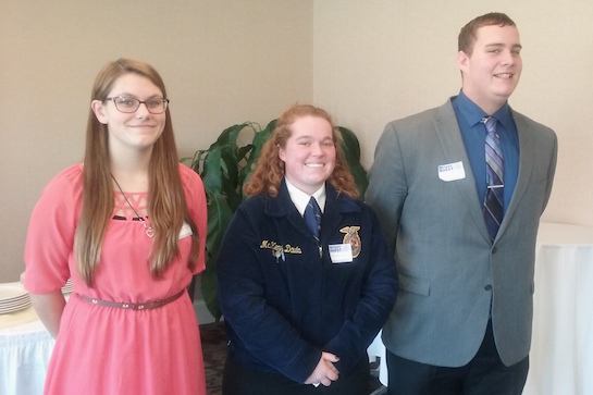 Congratulations to McKenzie Davis for winning the Van Wert Rotary Club 4 Way speech competition.  She will now get to move on to District competition in April. (Photo submitted.)