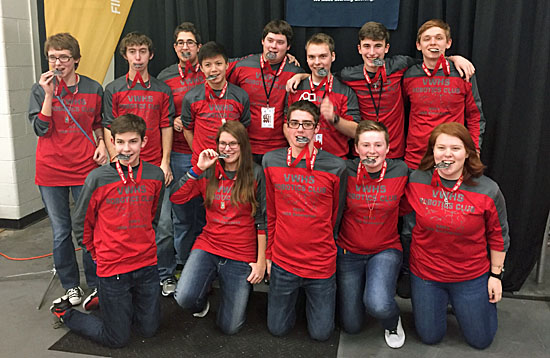 The VWHS Robotics Team poses after winning the state robotics competition in Cincinnati on Saturday. (photo submitted)