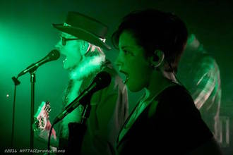 Dennis Van Crash and Deelee Cooper of Vanity Crash will perform Saturday evening beginning at 8 p.m. at the Wassenberg Art Center’s punk rock party, Punk Valentines. Contact the Wassenberg Art Center for more information. (Photo submitted.)