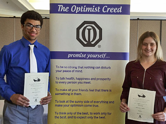 2017 Optimist Essay Contest winners