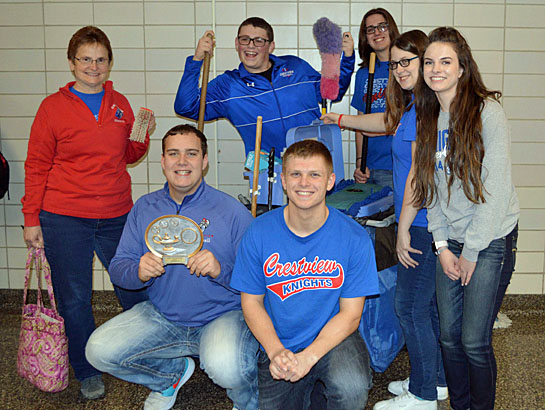 Crestview HS scholastic bowl team 3-2017