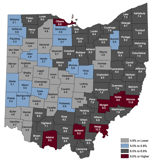 Jobless Rate Map 2-2017