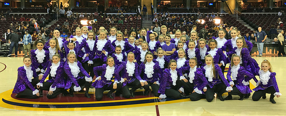 Kim Hohman's DanceWorks at Cavs game 3-25-17