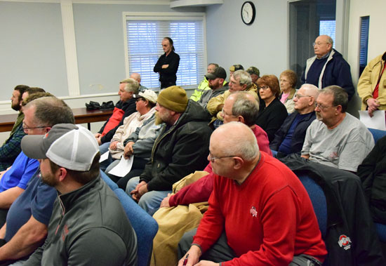 A large crowd, including a number of city trash haulers, attended Monday's meeting of Van Wert City Council. Dave Mosier/Van Wert independent