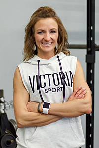 New YWCA personal trainer Casey Laukhuf is shown in the YW's fitness center. (photo submitted)