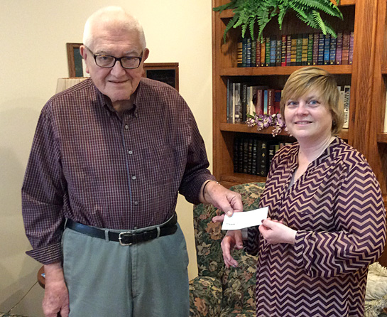 Convoy Opera House donation 4-2017-Bud White