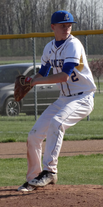 Lincolnview's Gavin Carter prepares to fire a pitch. Scott Truxell/Van Wert independent