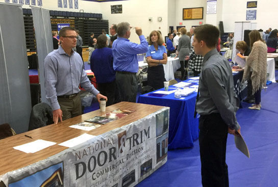 Lincolnview Career Fair 4-2017-Natonal Door & Trim