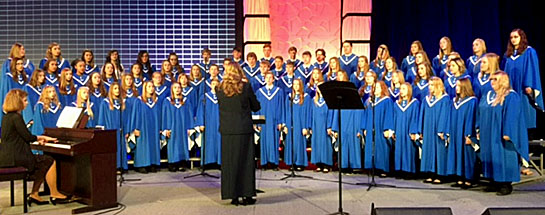 The Lincolnview Concert Choir performs at the 2017 Ohio School Boards Association Capital Conference. (photo submitted)