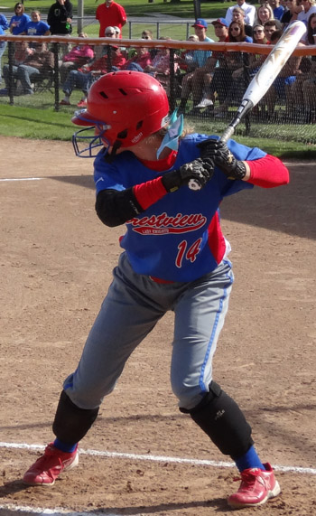 Cora Millay is ready to swing at a pitch. Van Wert independent file photo