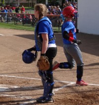 Cora Millay crosses home plate. Scott Truxell/Van Wert independent