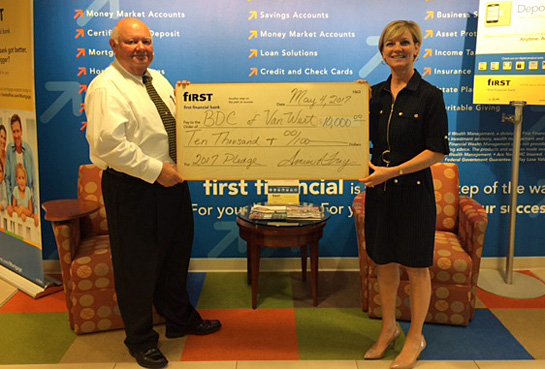 First Financial donation to BDC 5-2017