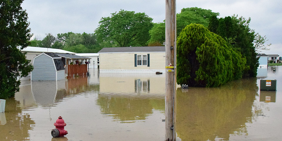 Flooding image-Kear Road trailer court 5-25-17